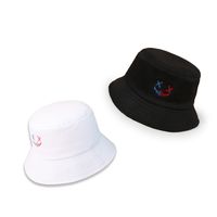 Nihaojewelry Korean Style Wide-brimmed Two-color Smiley Sunshade Fisherman Hat Wholesale main image 4