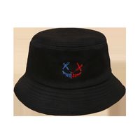 Nihaojewelry Korean Style Wide-brimmed Two-color Smiley Sunshade Fisherman Hat Wholesale main image 6