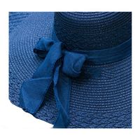 Nihaojewelry Bow Decor Big Eaves Sunscreen Straw Hat Wholesale main image 6