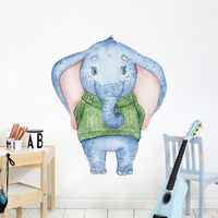 Nihaojewelry Großhandel Einfacher Cartoon Elefant Eingang Wandaufkleber main image 1