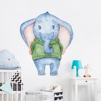 Nihaojewelry Großhandel Einfacher Cartoon Elefant Eingang Wandaufkleber main image 3