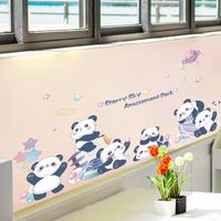 Nihaojewelry Wholesale Simple Cute Cartoon Pandas Bedroom Entrance Wall Stickers main image 3