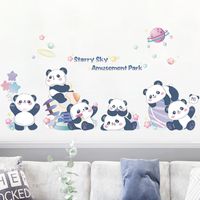 Nihaojewelry Wholesale Simple Cute Cartoon Pandas Bedroom Entrance Wall Stickers main image 5
