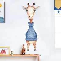 Nihaojewelry Wholesale Fashion Cartoon Giraffe Bedroom Entrance Wall Sticker main image 1