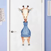 Nihaojewelry Wholesale Fashion Cartoon Giraffe Bedroom Entrance Wall Sticker main image 4