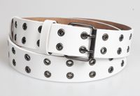 Nihaojewelry Wholesale Fashion Double-breasted Rivets Perforated Leather Belt main image 4
