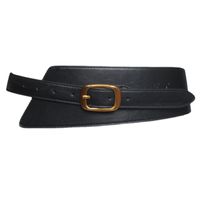 حزام أسود ذو حزام عريض أنثى ذو بدلة زخرفية متعددة الاستخدامات main image 6