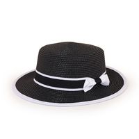 Nihaojewelry Edging Color Matching Bow Sunshade Parent-child Straw Hat Wholesale sku image 3