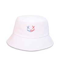 Nihaojewelry Korean Style Wide-brimmed Two-color Smiley Sunshade Fisherman Hat Wholesale sku image 1