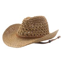 Nihaojewelry Foldable Leisure Breathable Sunshade Big Brim Jazz Hat Wholesale sku image 1