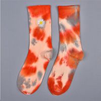 Nihaojewelry Tie-dye Embroidery Daisy Middle Tube High-top Cotton Socks Wholesale sku image 2