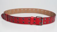 Nihaojewelry Wholesale Fashion Double-breasted Rivets Perforated Leather Belt sku image 1
