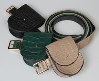 Women's Waist Bag 2019 New Fashion Stylish Internet Celebrity Pu Leather Ins Mobile Phone Belt Style Dual-use Decoration Bag sku image 1