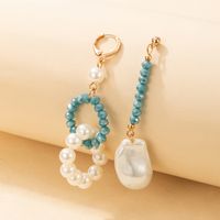 Großhandel Schmuck Perlen Unregelmäßige Perlen Geometrische Kreis Asymmetrische Ohrringe Nihaojewelry main image 1