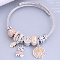 Nihaojewelry Wholesale Jewelry Fashion Cute Bear Multi-element Pendant Bracelet sku image 1