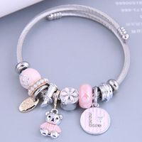 Nihaojewelry Wholesale Jewelry Fashion Cute Bear Multi-element Pendant Bracelet sku image 4