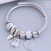 Nihaojewelry Wholesale Jewelry Fashion Cute Bear Multi-element Pendant Bracelet sku image 3