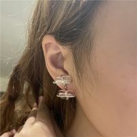Wholesale Jewelry Peach Blossom Spar Korean Style Earrings Nihaojewelry main image 4