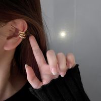 Nihaojewelry Wholesale Jewelry Fashion Letters Inlaid With Rhinestone Ear Bone Clip main image 3