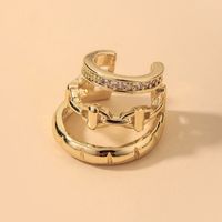 Nihaojewelry Wholesale Jewelry Fashion Letters Inlaid With Rhinestone Ear Bone Clip main image 5