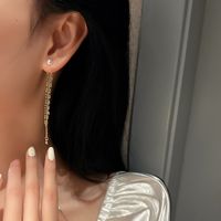 Nihaojewelry Wholesale Jewelry Fashion Pearl Star Tassel Long Earrings main image 4