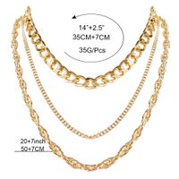 Wholesale Jewelry Multi-layer Thick Chain Stacking Necklace Nihaojewelry main image 6