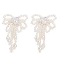 Nihaojewelry Wholesale Jewelry Simple Hand-woven Flower Pearl Earrings main image 6