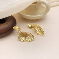 Nihaojewelry Bijoux En Gros Queue De Poisson Coréen Boucles D&#39;oreilles En Cuivre Plaqué Or 18 Carats main image 4