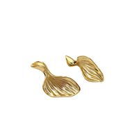 Nihaojewelry Bijoux En Gros Queue De Poisson Coréen Boucles D&#39;oreilles En Cuivre Plaqué Or 18 Carats main image 6