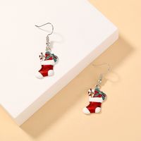 Nihaojewelry Wholesale Jewelry Fashion Bow Christmas Stockings Copper Ear Hook main image 5