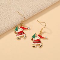 Nihaojewelry Wholesale Jewelry Fashion Santa Claus Diamond Hat Copper Ear Hook main image 6