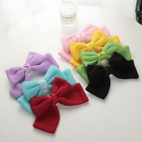 Wholesale Jewelry Cute Knit Bow Spring Hairpin Nihaojewelry main image 6