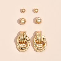 Nihaojewelry Bijoux En Gros Mode Boucle D&#39;oreille En Alliage Géométrique En Métal main image 1