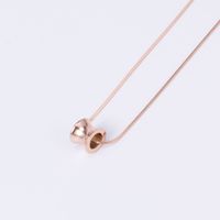 Wholesale Jewelry 18k Gold Snake Bone Chain Geometric Pendant Necklace sku image 1