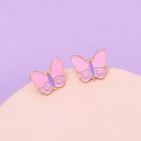 Nihaojewelry Wholesale Jewelry Fashion Dripping Butterfly Alloy Earrings main image 2