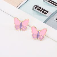 Nihaojewelry Wholesale Jewelry Fashion Dripping Butterfly Alloy Earrings main image 4