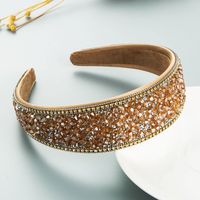 Wholesale Jewelry Baroque Flash Diamond Wide-brimmed Headband Nihaojewelry main image 3