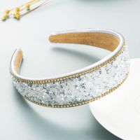 Wholesale Jewelry Baroque Flash Diamond Wide-brimmed Headband Nihaojewelry main image 4
