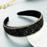 Großhandel Schmuck Barock Flash Diamant Stirnband Mit Breiter Krempe Nihaojewelry main image 5