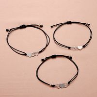 Wholesale Jewelry Stainless Steel Hollow Sun Moon Couple Bracelet Set Nihaojewelry main image 3