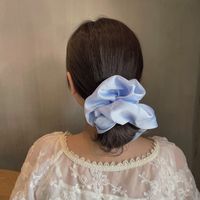 Wholesale Jewelry Smooth Satin Solid Color Hair Scrunchies Nihaojewelry main image 5
