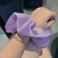 Wholesale Jewelry Smooth Satin Solid Color Hair Scrunchies Nihaojewelry main image 4