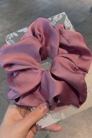Wholesale Jewelry Smooth Satin Solid Color Hair Scrunchies Nihaojewelry main image 3