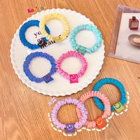 Wholesale Jewelry Cute Smiling Face Fabricelastic Rubber Band Nihaojewelry main image 3