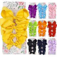 Wholesale Solid Color Bow Duckbill Clip Children's Hairpins Nihaojewelry main image 6