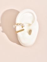Nihaojewelry Wholesale Jewelry Fashion Simple Alloy Pearl Ear Bone Clip main image 4