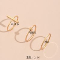 Wholesale Jewelry Retro Cross Thin Ring Combination Set Nihaojewelry main image 3