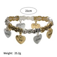 Wholesale Jewelry Mixed-color Heart Letter Bracelet Nihaojewelry main image 3