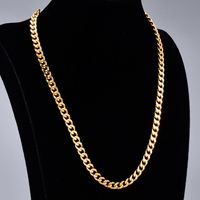 Wholesale Jewelry Thick Chain Titanium Steel Necklace Nihaojewelry main image 1