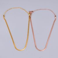 Großhandel Schmuck Einfache Schlangenkette Titanstahl Halskette Nihaojewelry main image 4